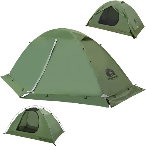 Vista 11 de Carpa para 1/2 personas para mochilero para 4 estaciones - Tienda de campaña impermeable para invierno para una persona, equipo de camping ligero
