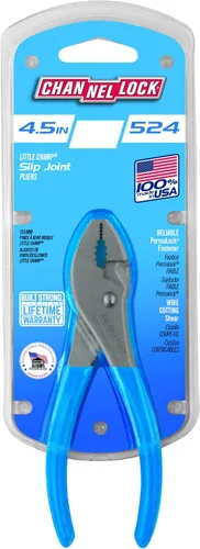 Vista 5 de Channellock 524 Alicates de Junta Deslizante Cizalla Little Champ, 4.5", Azul