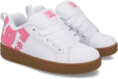 Vista 13 de DC Kids Court Graffik Skate Shoe Negro/Rosa