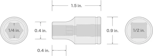 Vista 7 de TEKTON Unidad de 1/2 pulgada x 1/4 pulgada hexagonal magnético soporte de broca SHA25402