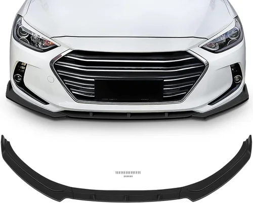 Vista 17 de SCITOO Alerón de borde de parachoques delantero mate negro para Ford Focus ST años 2013-2014 - Spoiler frontal de polipropileno
