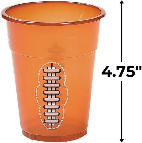 Vista 3 de Oriental Trading Company - Vasos desechables de fútbol Fun Express, 50 unidades (paquete de 1)