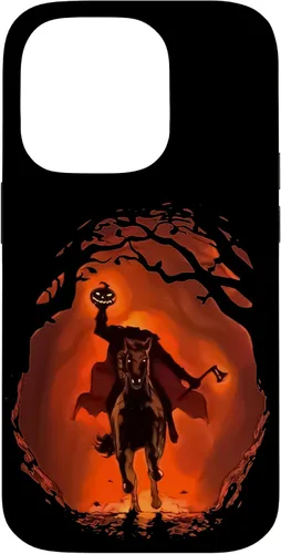 Vista 17 de iPhone 16 halloween scary pumpkin headless horseman Case