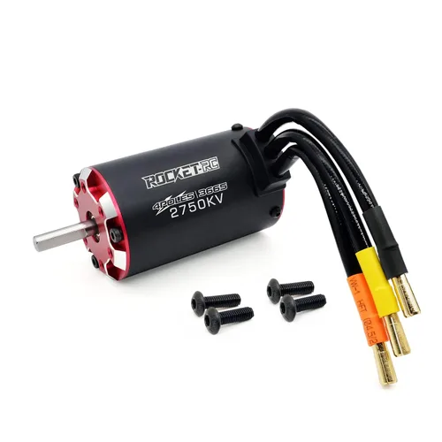Vista 15 de Surpass RC Motor supersónico sin escobillas 3665 2200kv 4 polos y sensor de temperatura integrado motor y puerto de sensor para 1/10 vehículo RC