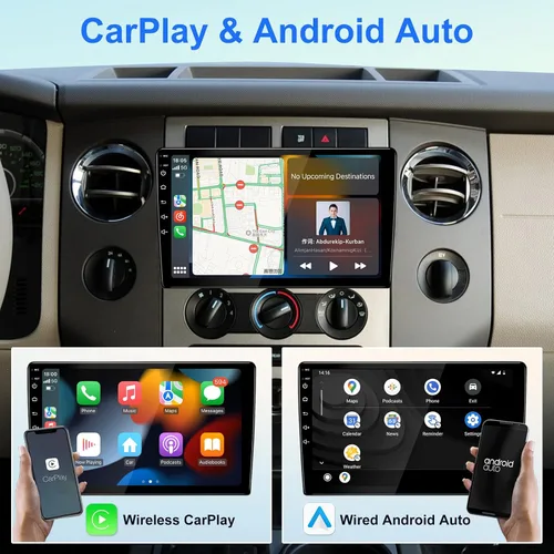 Vista 3 de Estéreo de Coche Universal de 9 Pulgadas con Pantalla Táctil Android 13 Radio de Coche Doble Din Inalámbrico Carplay y Android Auto Navegación