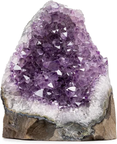 Vista 12 de Geoda de cristal de amatista de 0.5 a 1 libra de Uruguay – 2.5" a 4" de altura, piedra natural de racimo de amatista grande – cristales y piedras