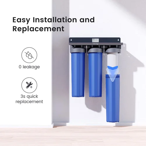 Vista 7 de Waterdrop Filtro de Agua para Toda la Casa, Filtro de Carbón, Cartucho de Filtro Reductor de Hierro y Manganeso, Reemplazo para Cualquier Sistema