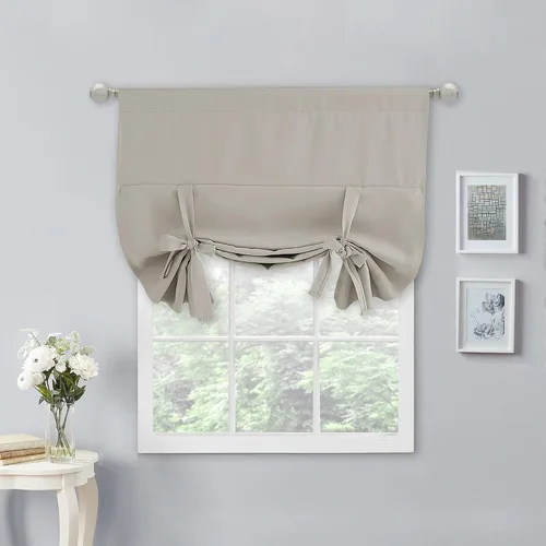 Vista 40 de NICETOWN Cortina Opaca con Aislamiento Térmico – Persiana Enrollable para Ventana de Bebé para Dormitorio/Acción de Gracias