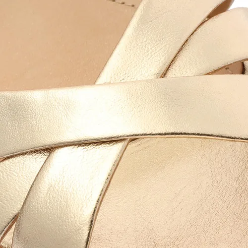 Vista 7 de SCHUTZ KEEFA para mujer Platina Metallic Napa