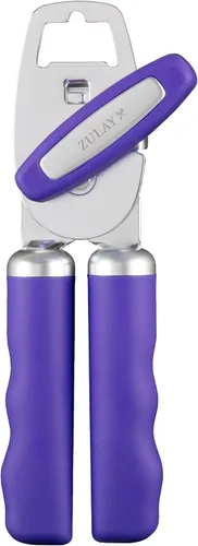 Vista 39 de Zulay Kitchen Abrelatas manual de acero inoxidable resistente con abridor de botellas, abrelatas manual a prueba de óxido con perilla giratoria
