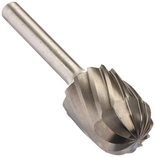 Vista 35 de Drill America SA-1 Rebaba de carburo/lima giratoria cilíndrica de doble corte para amoladora de troquel de 1/4" de diámetro x 5/8" de longitud