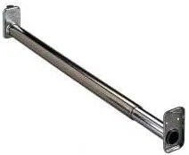 Vista 2 de Knape & Vogt MFG CO KV2 ZC 30 - Barra ajustable de zinc para armario, 30/48 pulgadas