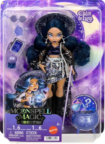 Vista 6 de Monster High Muñeca, Hechizo de Luna Magia Claire de Luna
