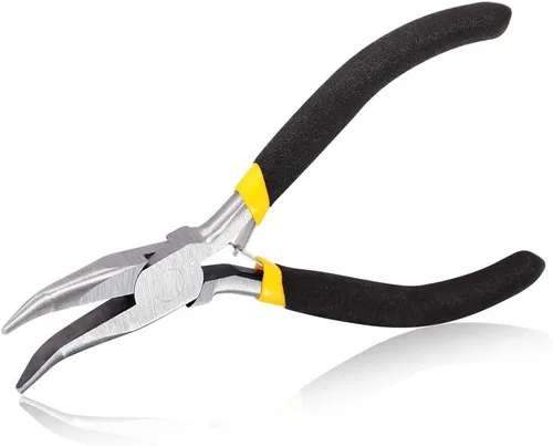 Vista 14 de SPEEDWOX Alicates de punta de cadena, alicates de punta larga de 5 pulgadas, mini cortador de alambre para áreas confinadas difíciles de alcanzar