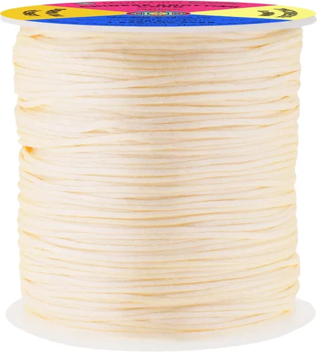 Vista 91 de Mandala Crafts Cordón de satén de cola de rattail de 0.02 in para nudos chinos de macramé