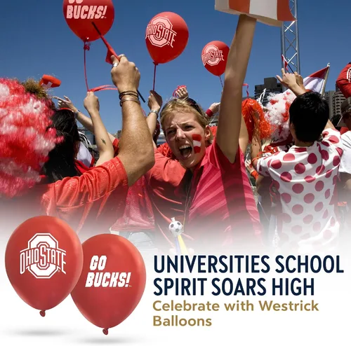 Vista 7 de Tennessee Volunteers Balloons - Paquete de 10 logotipos oficiales de 11 pulgadas, globos de látex de calidad de helio, perfectos para la celebración