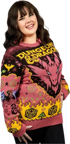 Vista 5 de Suéter navideño de Calabozos y Dragones