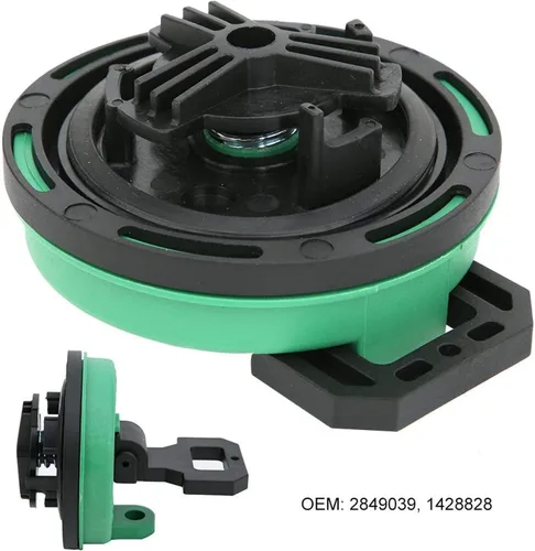 Vista 4 de 2849039 Tapa de combustible con bloqueo de tapa de combustible, tapa de aceite para cargadores de ruedas, compatible con modelos de dirección