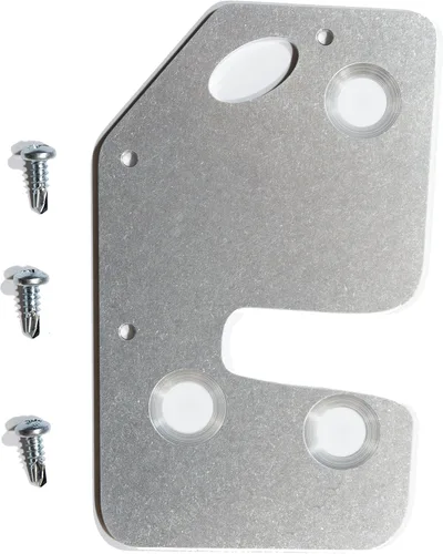 Vista 8 de CS Works - Placa de reparación y refuerzo de pestillo de puerta con pernos de repuesto para Jeep Cherokee (XJ) 97-01 LEFT/DRIVER