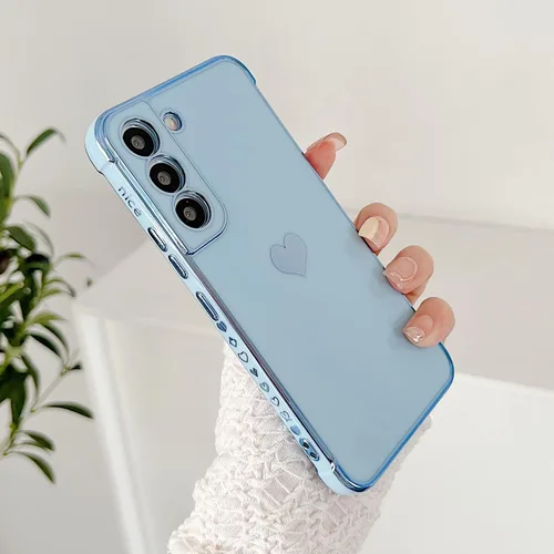 Vista 15 de phylla Funda de teléfono compatible con Samsung Galaxy A12 de 6.5 pulgadas, lindo corazón chapado en oro, elegante funda de lujo para mujer
