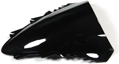 Vista 3 de FLPRO - Parabrisas de plástico ABS de doble burbuja compatible con Yamaha 07 08 YZF-R1 2007-2008 (negro)