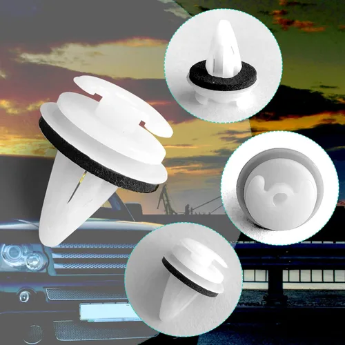 Vista 4 de 20 piezas de clips de retención para panel de guarnición de puerta con anillo de sellado de reemplazo para BMW #51411973500 Serie 3, 5 y 7 E46 E36