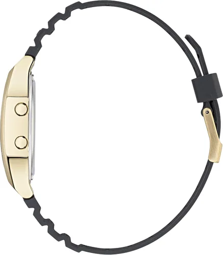 Vista 3 de adidas Reloj digital con correa de resina negra Modelo AOST220752I NegroOro Digital
