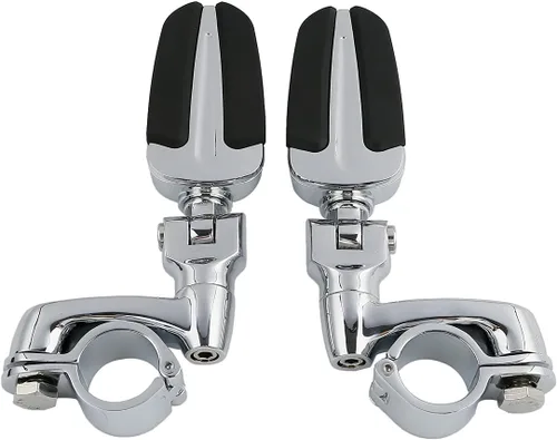 Vista 46 de TCT-MOTORPARTS Soportes de clavijas de pie de barra de carretera negro para Harley Touring 22/25/32/1.378 in