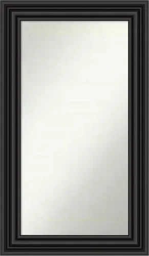 Vista 129 de Amanti Art Espejo personalizado, espejo de baño negro puente, espejo de pared o espejo de tocador de baño sobre el fregadero (26 x 26 pulgadas)