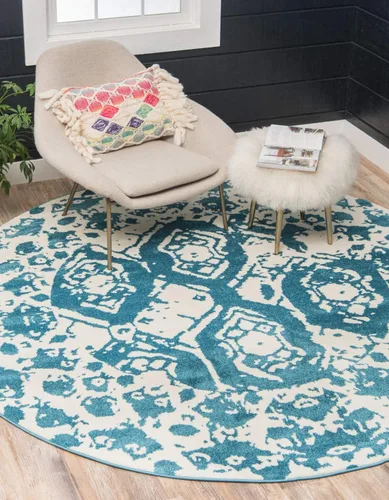 Vista 10 de Unique Loom - Alfombra estilo tradicional de Rosso Collection, Polipropileno, Gris Claro