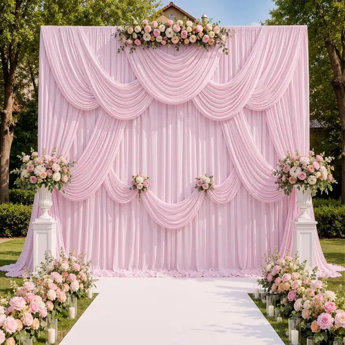 Vista 53 de Cortinas de fondo negras negras sin arrugas para fiestas, cortinas de tela gruesa para telón de fondo de fotos para cumpleaños, bodas, baby shower