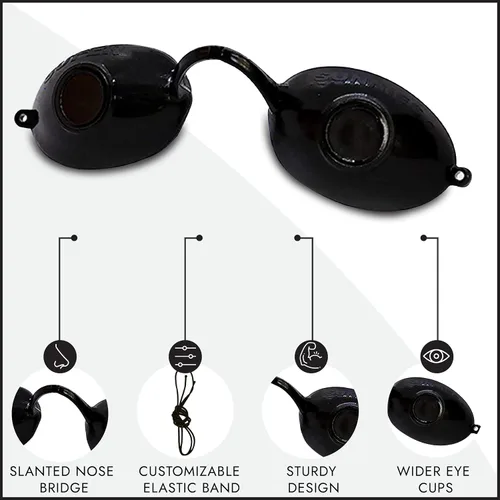 Vista 3 de Super Sunnies FDA Compliant Tanning Bed Goggles w/ Strap