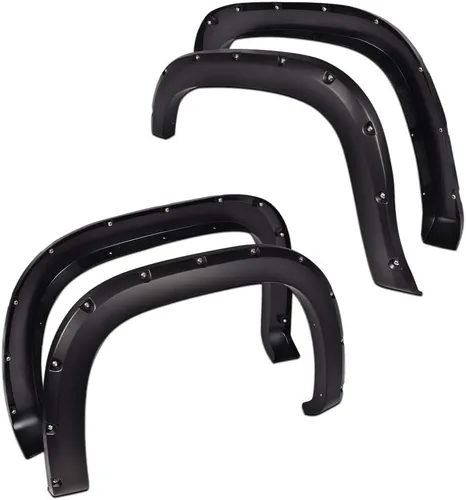 Vista 3 de CHEDA Aletas de parachoques, Compatible con Chevy Silverado 1500/2500HD/3500HD 2007 2008 2009 2010 2011 2012 2013 78.7” / 97.6” de cama larga, 4