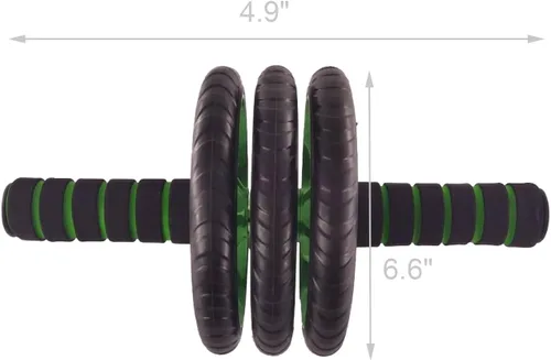 Vista 4 de FixtureDisplays® Rodillo de rueda abdominal, tallador de abdominales para entrenamiento de ejercicios abdominales y estómagos