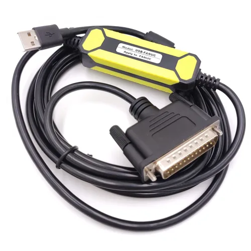 Vista 4 de Cable de programación CNC USB-FANUC, transferencia de datos RS232 Convertir DB25 Pin Cable de descarga para CNC Fanuc