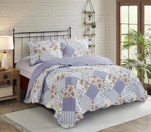 Vista 55 de Brilliant Sunshine Juego de edredón clásico de 2 piezas con 1 funda, reversible, suave y ligera, para todas las estaciones, individual, beige
