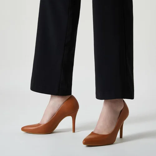 Vista 6 de Trary Zapatos de tacón alto para mujer, tacones negros, tacones dorados, color nude, rosa y rojo, tacones altos puntiagudos para mujer, tacones