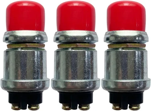 Vista 9 de Ampper - Interruptor de arranque momentáneo, interruptor momentáneo resistente para arranque de motor de 12 V, bocina, encendido de equipos Negro