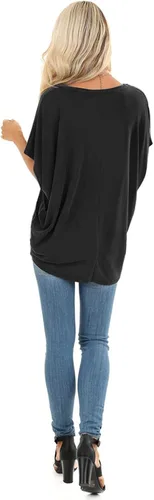 Vista 5 de SAMPEEL - Camisetas de manga corta doman con cuello en V para mujer casuales para el verano