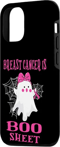 Vista 2 de iPhone 14 Breast Cancer is Boo Sheet Pink Ribbon Ghost Halloween Case