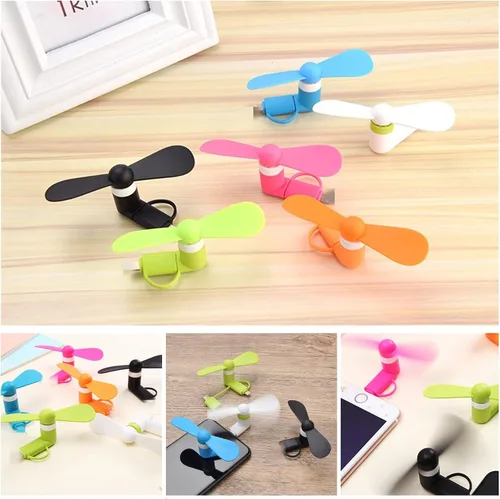 Vista 6 de Ventilador de teléfono celular para iPhone y teléfono celular micro USB, compatible con iPhone 4/5/6/6S/7/8 Plus, X, XS Max, XR, 11/12/13/14 Mini