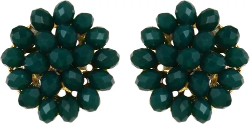 Vista 5 de Aradhya mujeres Crystal abalorio Multi-Strand collar con juego de arete