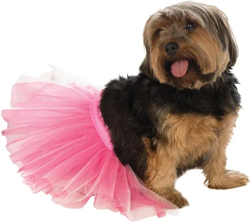 Vista 4 de Rubie's Tutú para disfraz de mascota, rosa, talla S/M