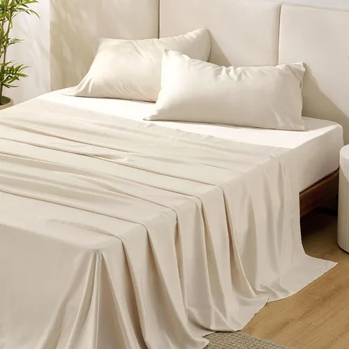 Vista 37 de Bedsure PureWoven 100% rayón derivado de bambú, sábanas de cama individual, 3 piezas
