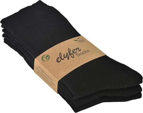 Vista 7 de ELYFER Calcetines de vestir delgados de bambú para mujer, calcetines casuales de color redondo, costura cómoda