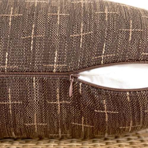 Vista 291 de MIULEE - Juego de 2 fundas de almohada decorativas de lino de arpillera navideñas, modernas, estilo campestre, rústicas, tejidas, con textura