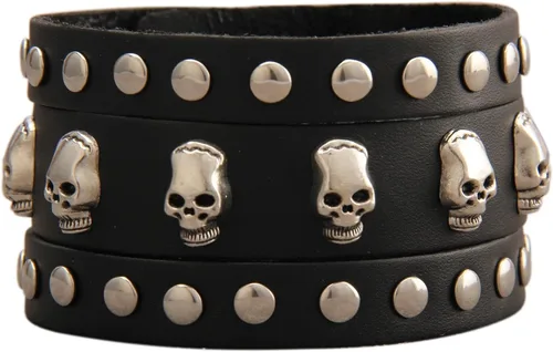 Vista 16 de GelConnie Pulsera de Cuero con Abrazadera para Hombres y Mujeres, Pulsera Vikinga de Cuero Gruesa, Pulseras de Cuero para Hombres, Pulsera