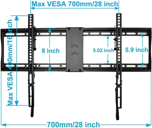 Vista 2 de VideoSecu Mounts - Soporte de pared para TV