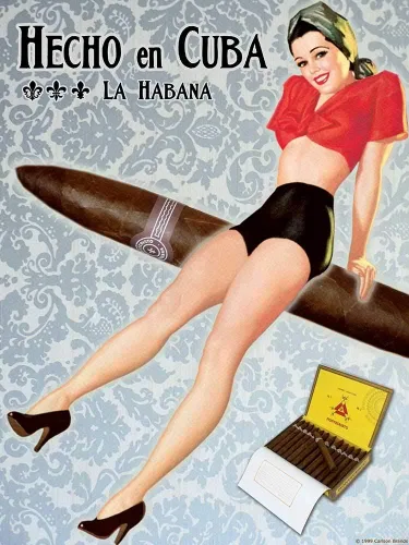Vista 9 de Publicidad de cigarros cubanos Hecho en Cuba, La Habana Póster de pared vintage 12 x 16 pulgadas (12.008 x 15.984 in)