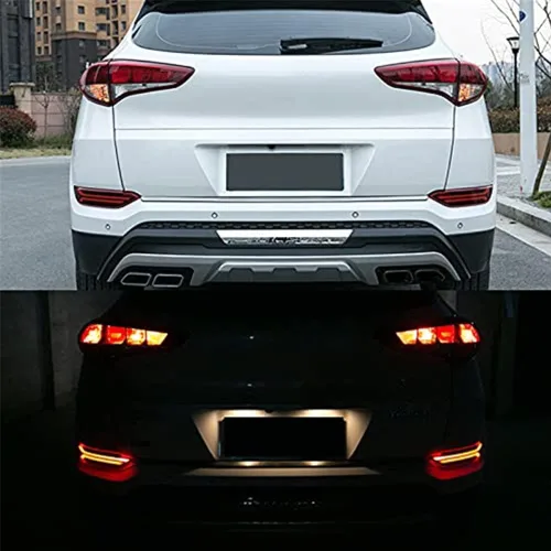 Vista 7 de Conjunto de Luz Trasera LED - Compatible con Hyundai Tucson 2015-2017, Reflector de Parachoques, Luces de Conducción, Freno, Antiniebla